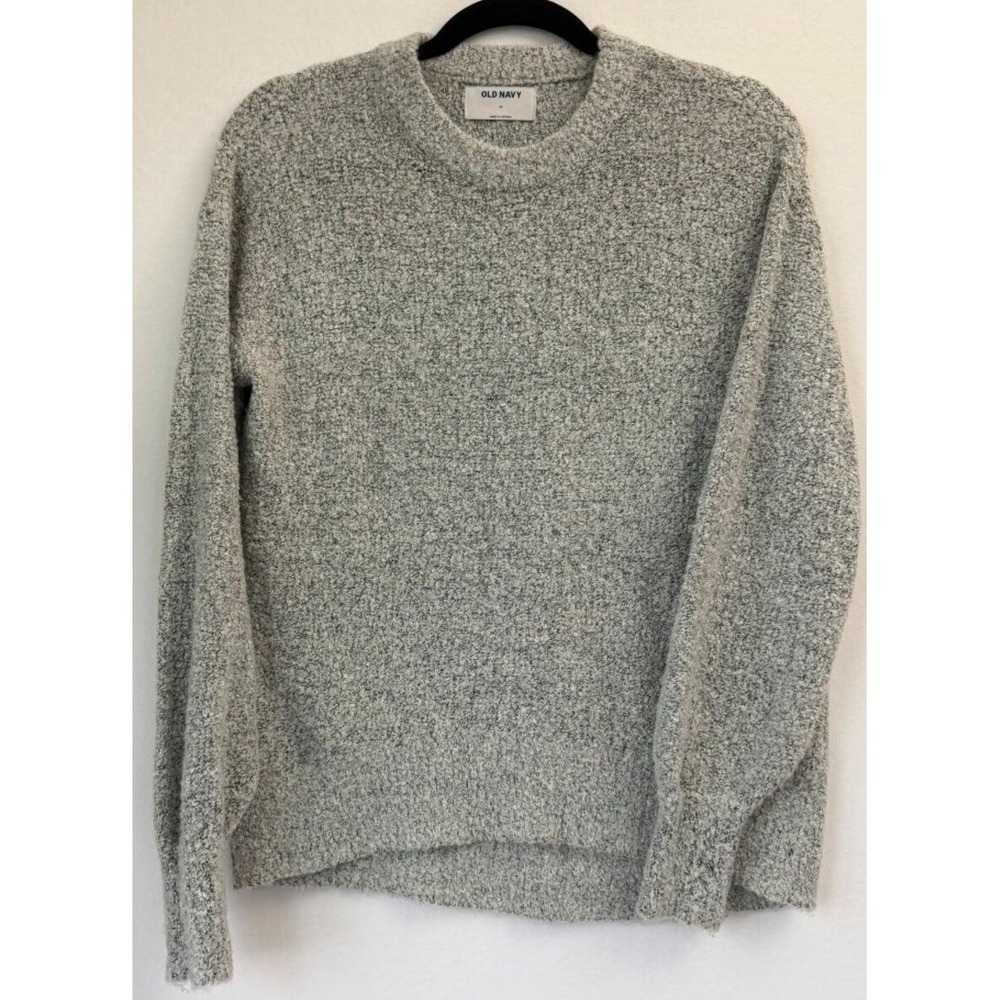 Old Navy Grey Boucle Knit Sweater XS Lightweight
